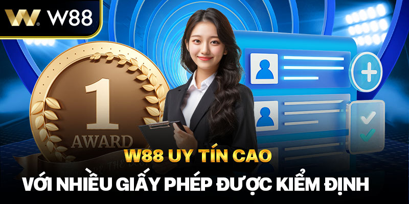 giấy phép hoạt động w88